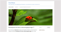 Desktop Screenshot of dwamiasta.pl