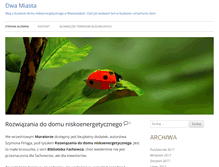 Tablet Screenshot of dwamiasta.pl